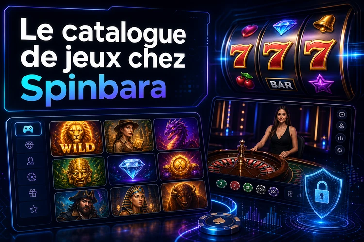 Le catalogue de jeux chez Spinbara